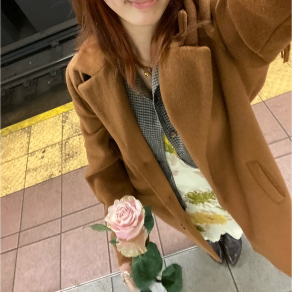 Kenneth Cole Fringe Wool Trench Coat - Picture 8 of 8